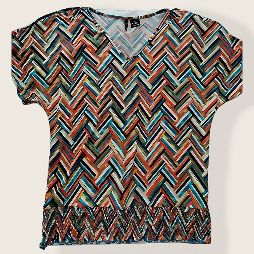 New Directions Cold Shoulder top